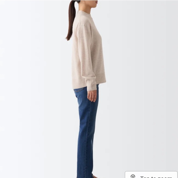 NWT Muji Mock Neck Yak Wool Sweater - Size S - Picture 10 of 11